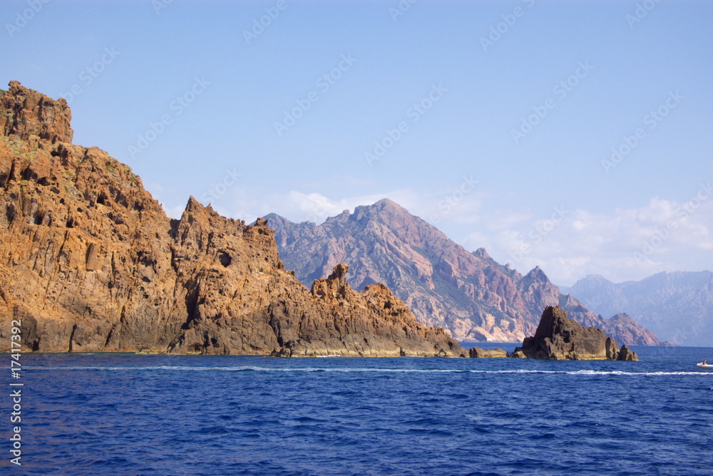 rocks of Scandola National Reserve in Corsica
