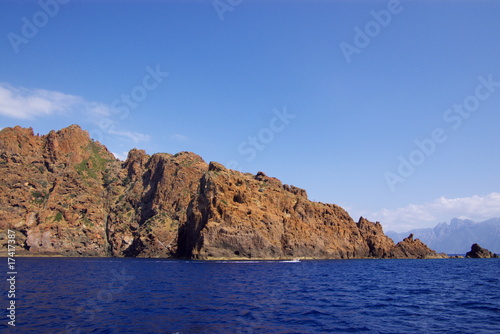 Rocks of Scandola peninsula in Corsica, France, Europe