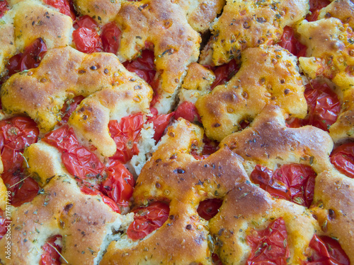 Focaccia. Italian food. photo