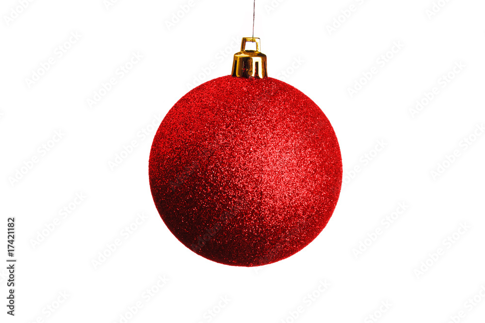 Christmas ball isolated over white background Christmas ball isolated over white background