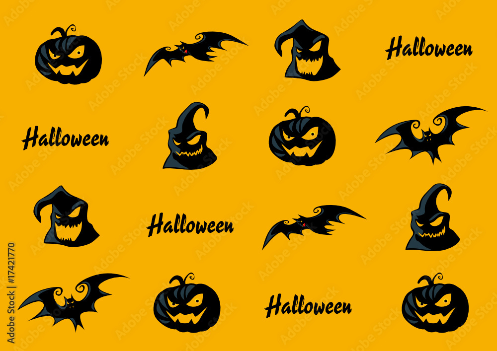 papier cadeaux - halloween - emballage - wallpaper