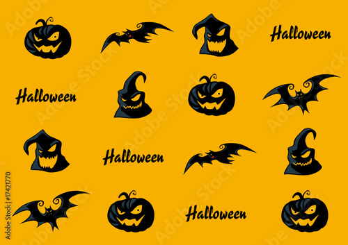 papier cadeaux - halloween - emballage - wallpaper
