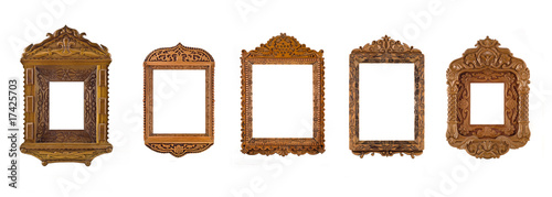Cuadro en lienzo Collage of carved Frames