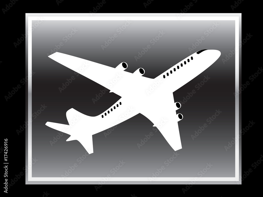 Plane vector icon.