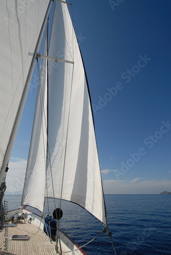 wooden sailboat