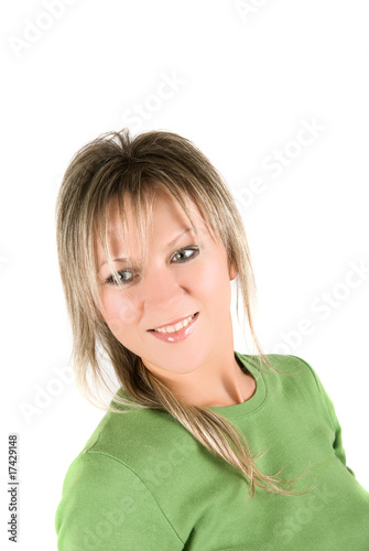 Young pretty blond woman