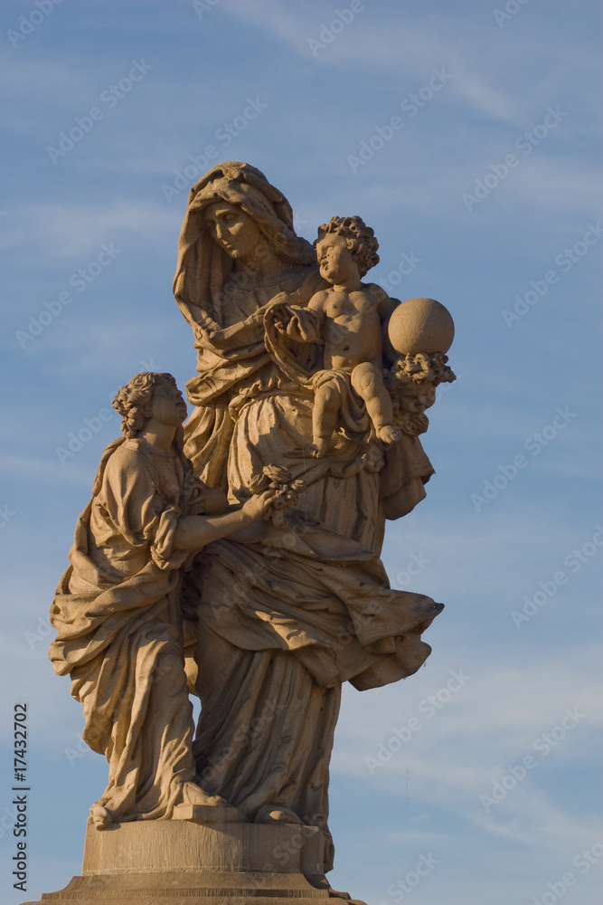 Skulptur Karlsbrücke in Prag