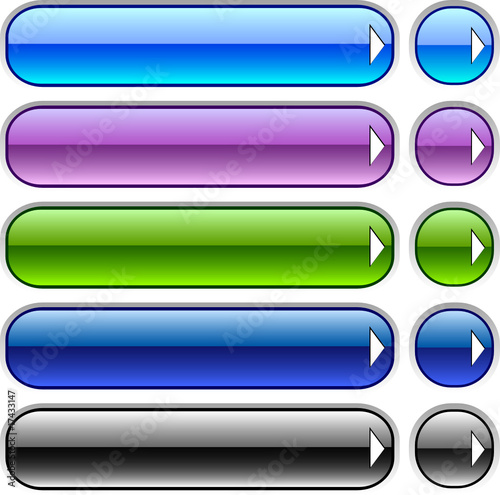 web buttons with arrows