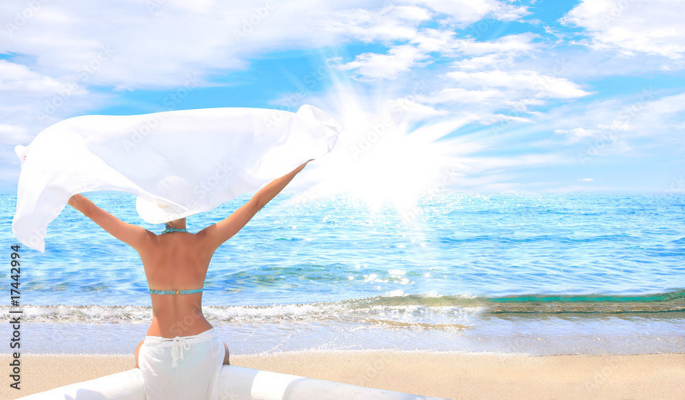 woman relaxing in the afternoon