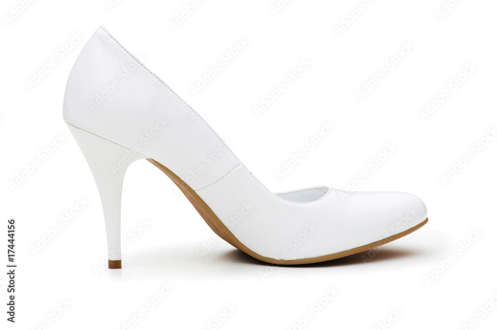 Woman shoes isolated on the white background Woman shoes isolated on the white background