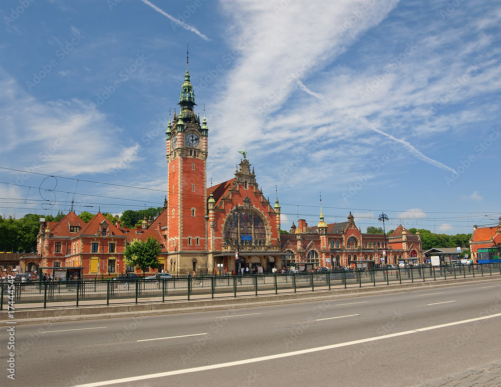 Fototapeta premium Railway station in Gdansk