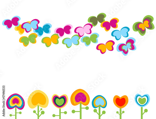 retro flowers