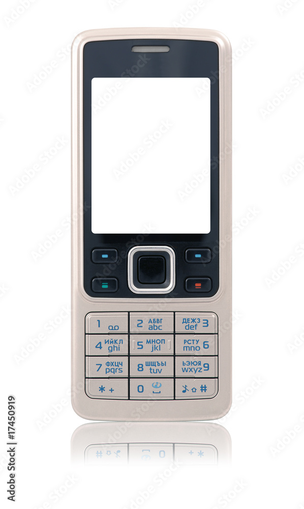 Business mobile phone (isolated with reflection) Business mobile phone (isolated with reflection)