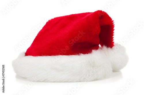 Santa Claus hat on a white background