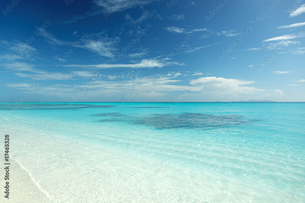 Secluded beach in Papua Neuguinea