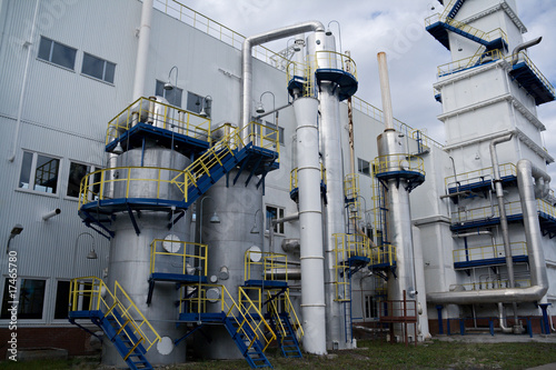 outside view of cryogenic (air separation) plant in Russia photo