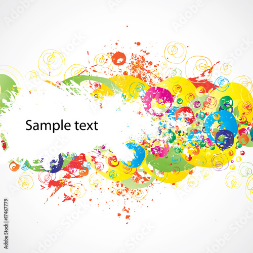 Abstract colorful (grunge banner) background