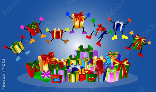 Springende Geschenke