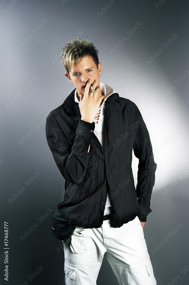 Portrait of young white man Portrait of young white man