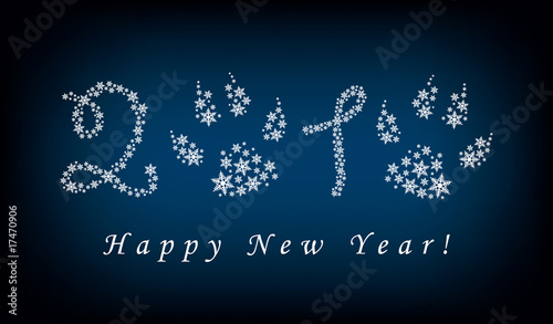 Vector New year 2010 composition background.