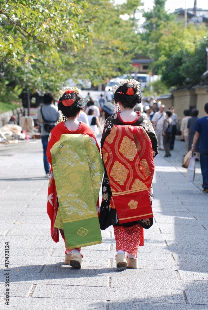 後ろ姿の舞妓さん Stock 写真 Adobe Stock