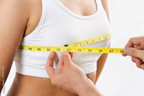 Measuring bra cup size