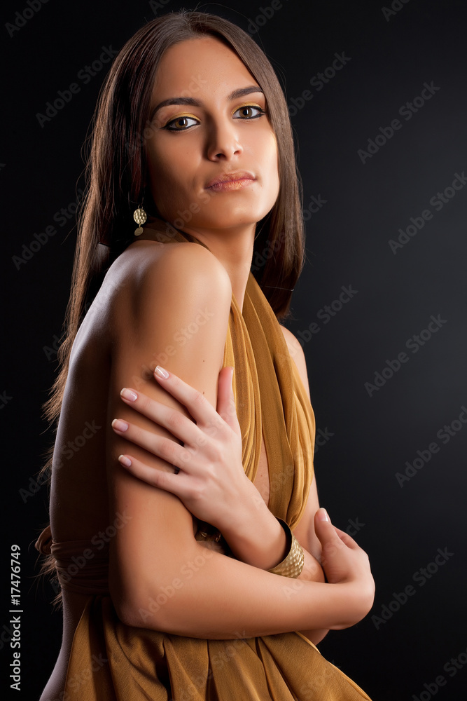 Fototapeta premium Young Beautiful Brunette