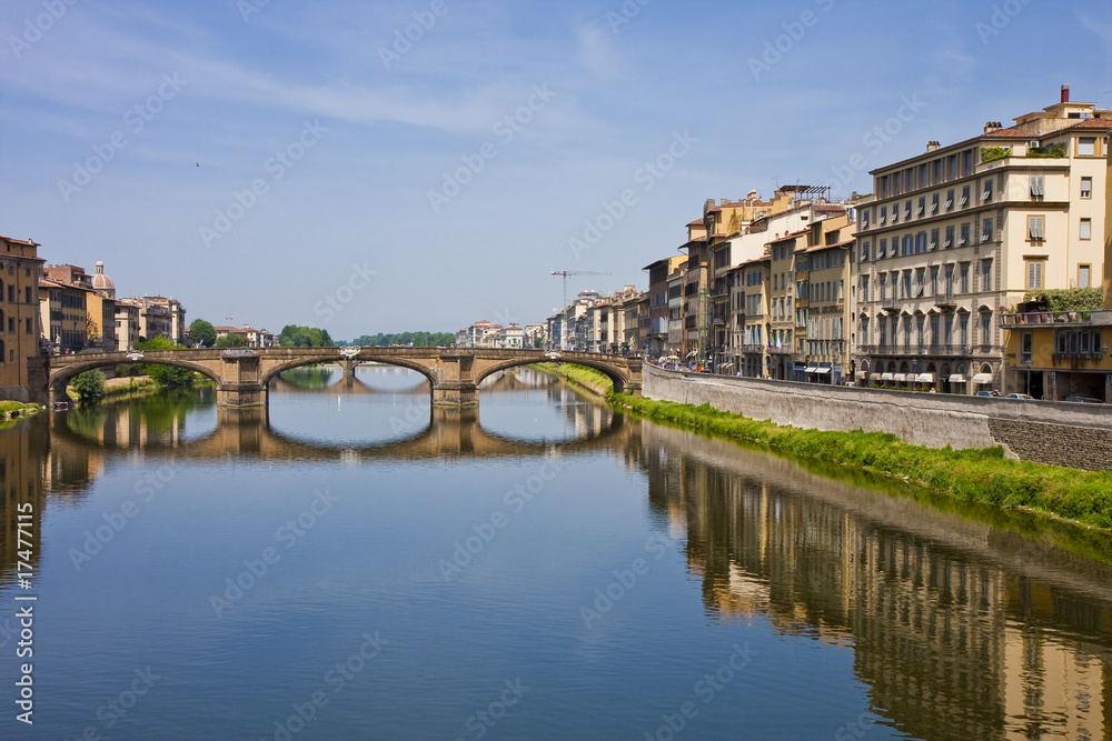 Bridge and Buildings on Arno River
