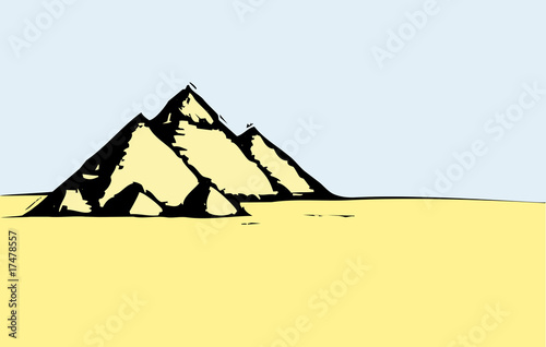 Egyptian Desert Pyramids