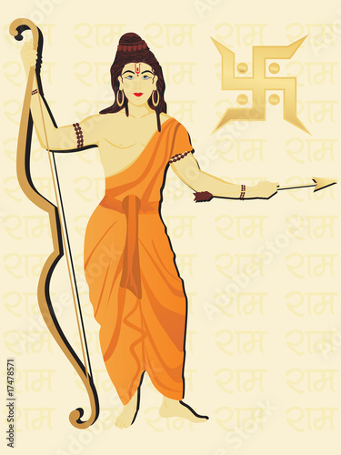 abstract rama name background with rama