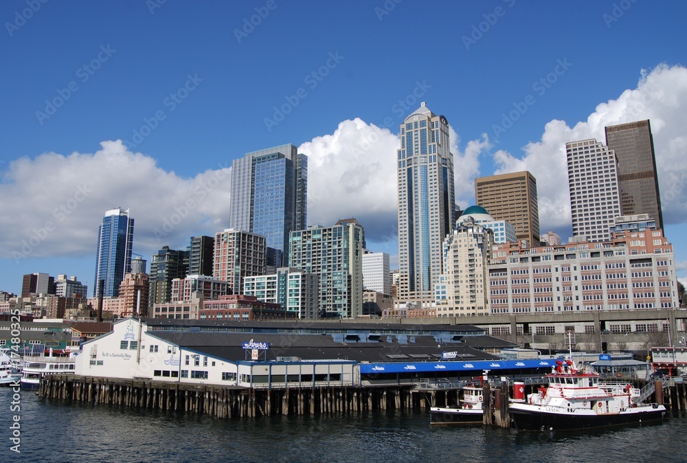 Fototapeta premium Seattle Piers