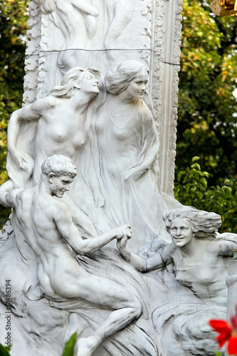 Österreich, Wien, Johann Strauß Denkmal