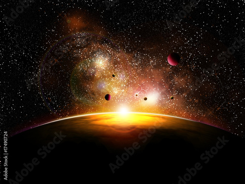 espace et planetes avec constelatin
