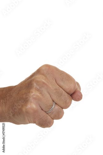 Male fist isolated on white © waxart