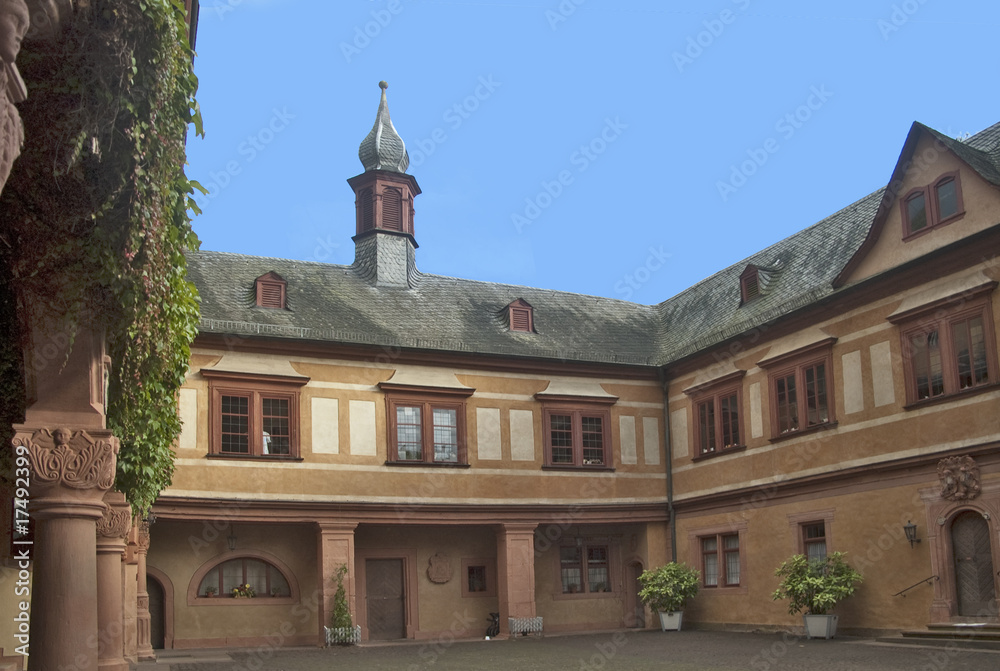 Mespelbrunn Schloss Innenhof