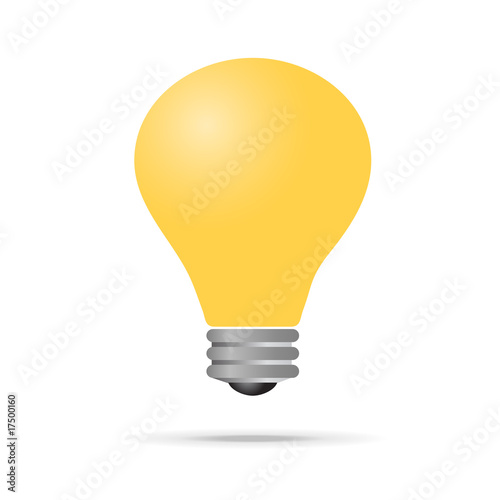 vector light bulb as smart idea icon