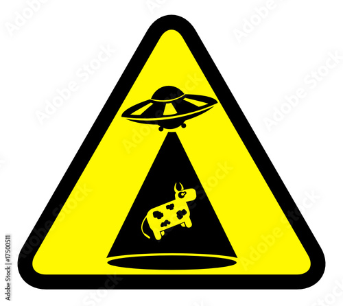 Vector sign of cow abduction