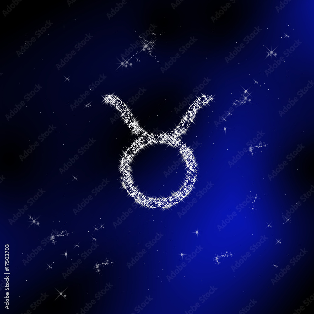 Fototapeta premium Zodiaque Taureau Taurus