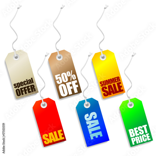 Vector price tags