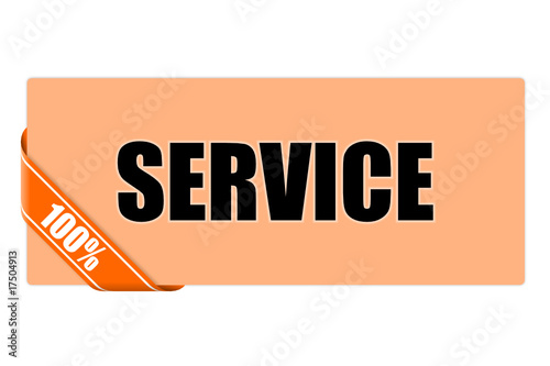 100% service mit schleife