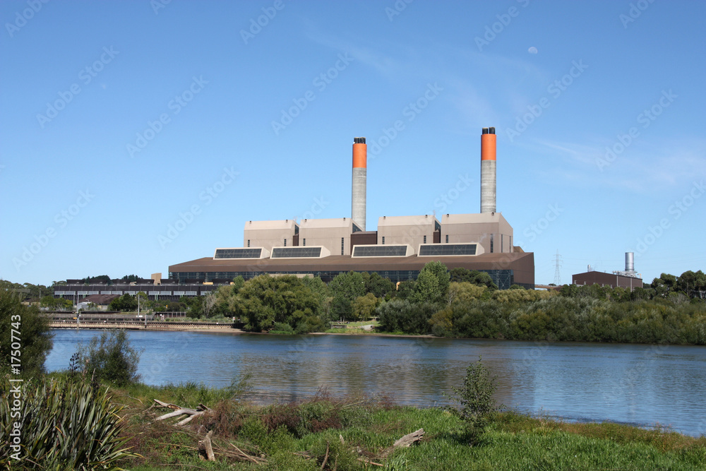 Coal Power Station in Huntly, New Zealand