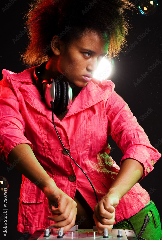 Naklejka premium stylish deejay