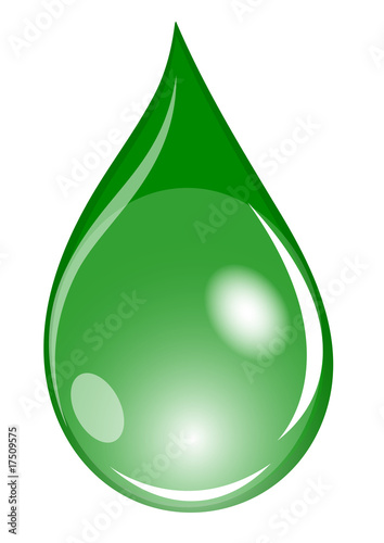 Illustration grüner Wassertropfen