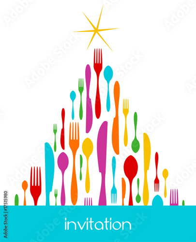 Christmas Tree Cutlery Pattern