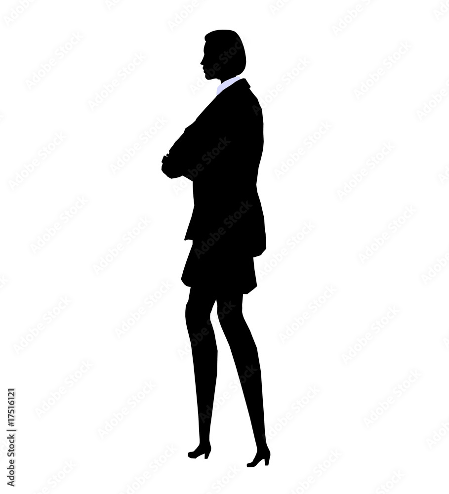 Female Office Illustration Silhouette