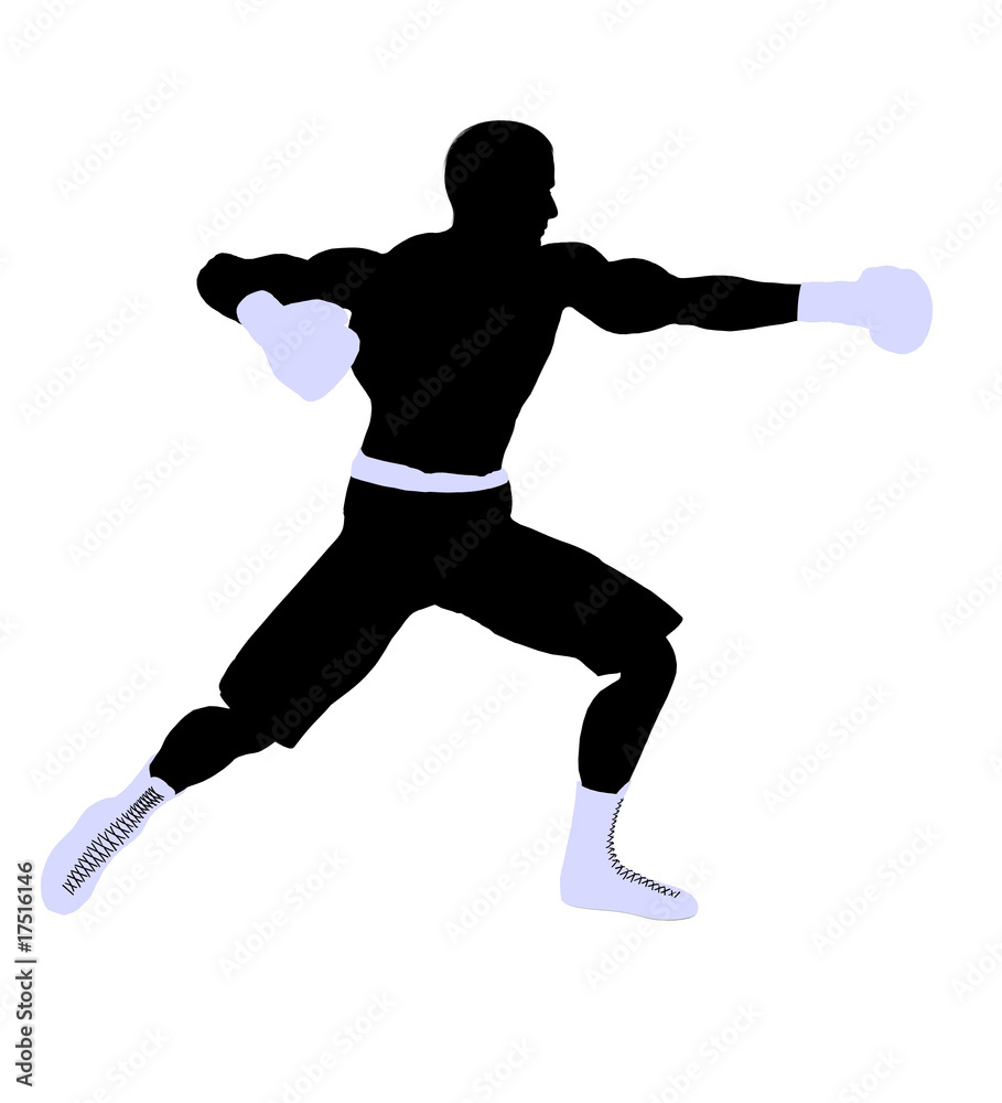Male Boxng Illustration Silhouette Male Boxng Illustration Silhouette
