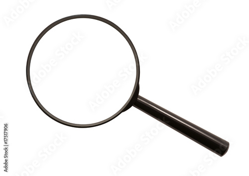 Magnifying glass (isolated). Without glass, only mounting