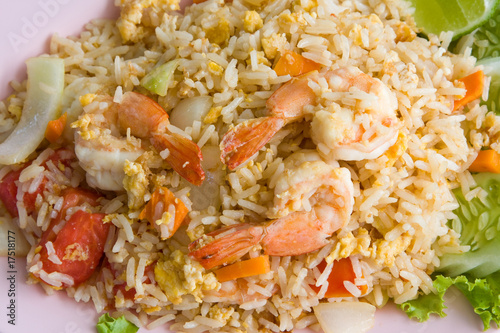 Fried rice with seafood