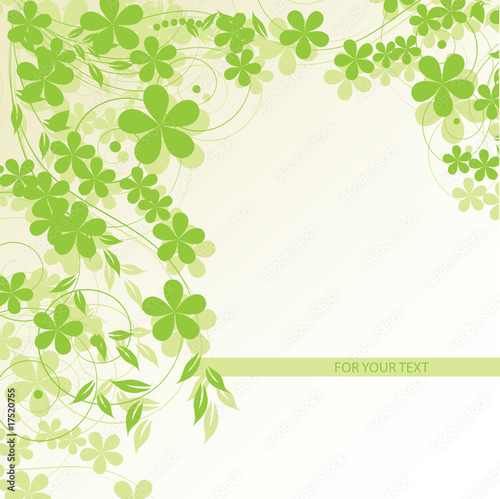 abstract floral background with place for your text abstract floral background with place for your text