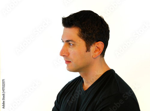 Pensive Man Profile